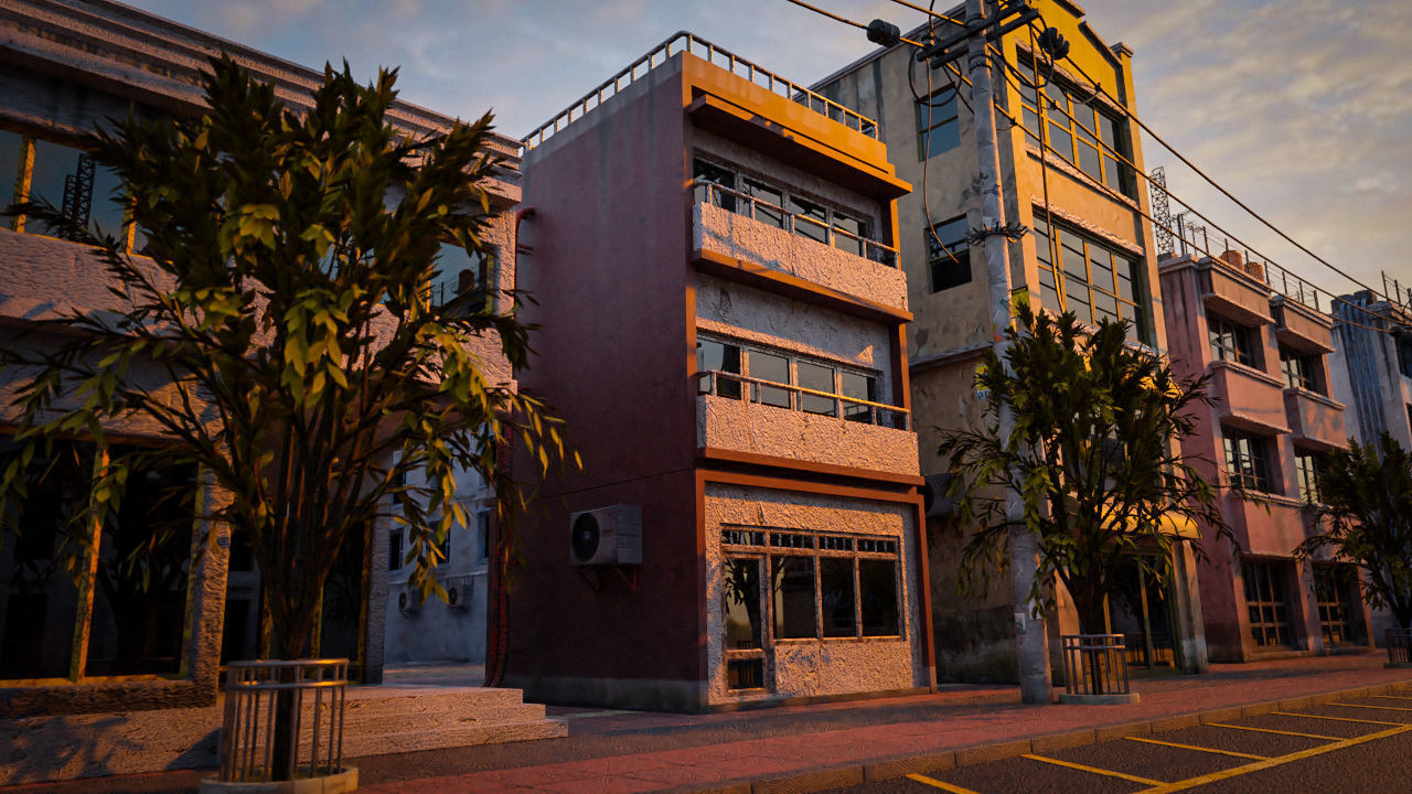 BUILDING URBAN AREA HONGKONG JAPAN CHINA ASIAN PACK 3D Model Collection_15