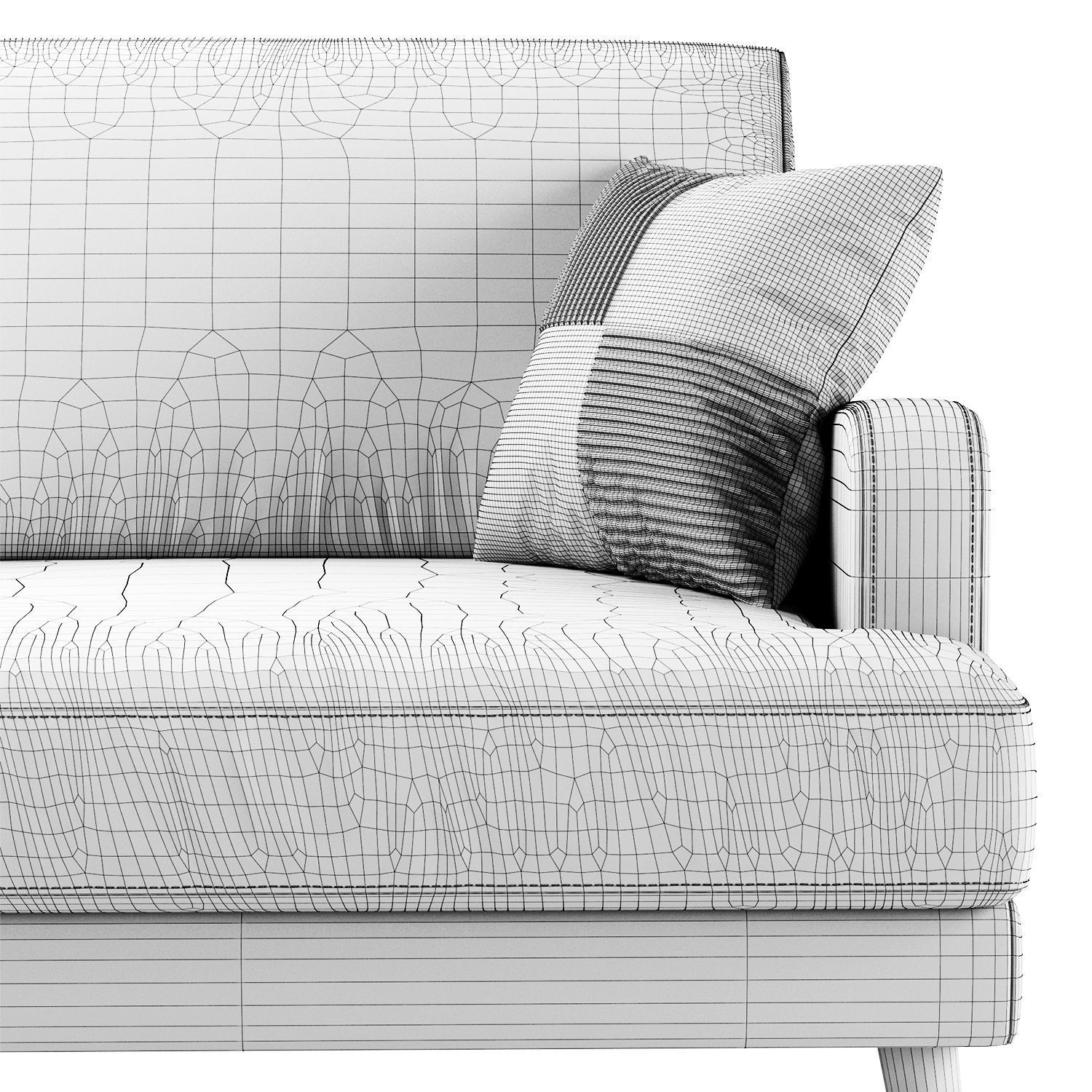 Hevit sofa 3D model_4