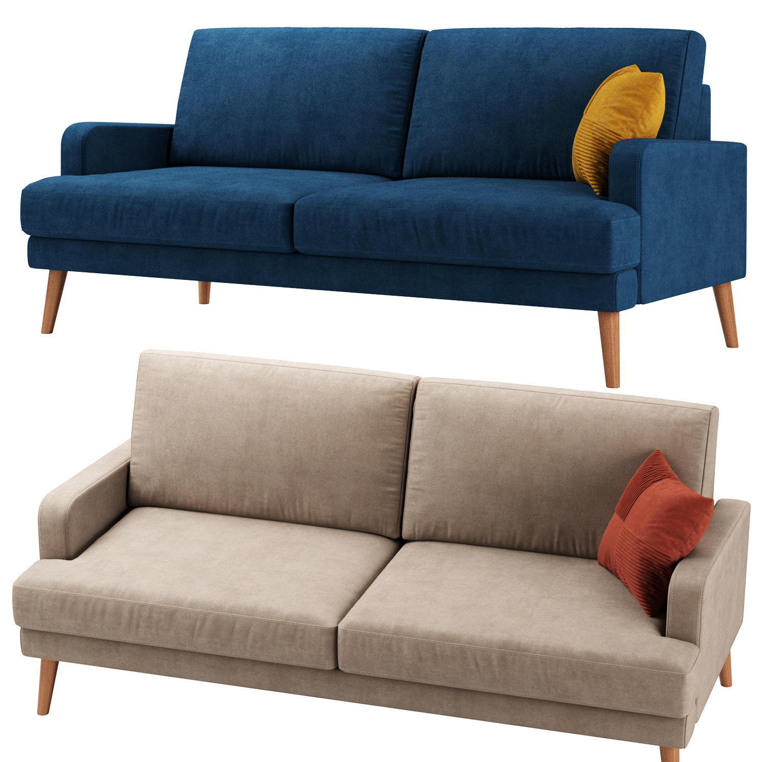 Hevit sofa 3D model_2