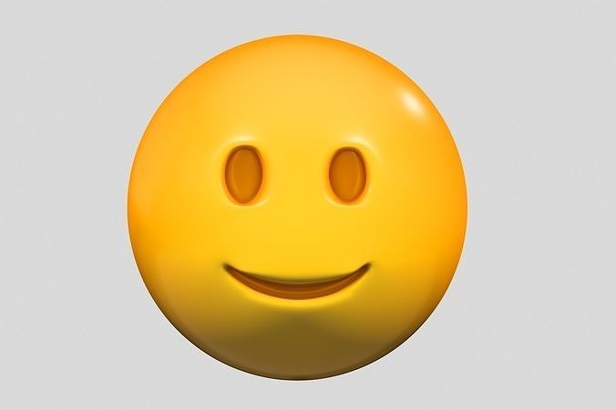 Emoji Slightly Smiling Face 3D model