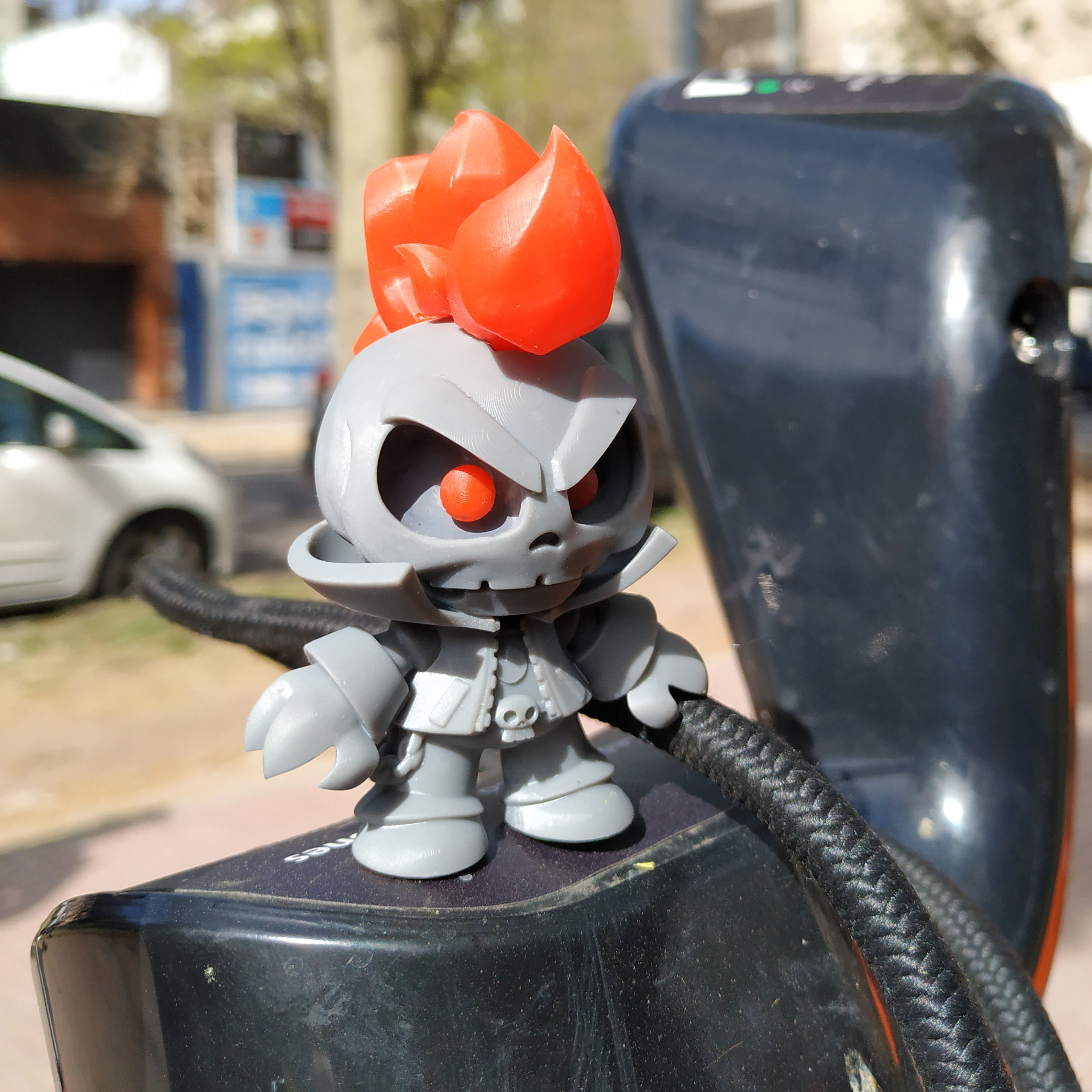 Blue Ghost Rider 3D print model_9