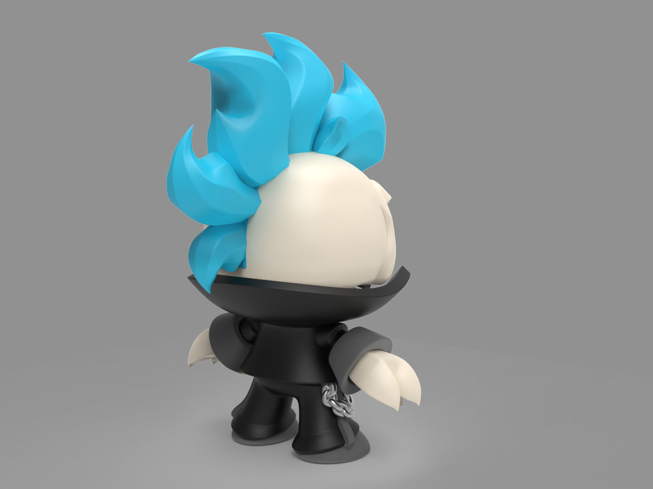 Blue Ghost Rider 3D print model_1