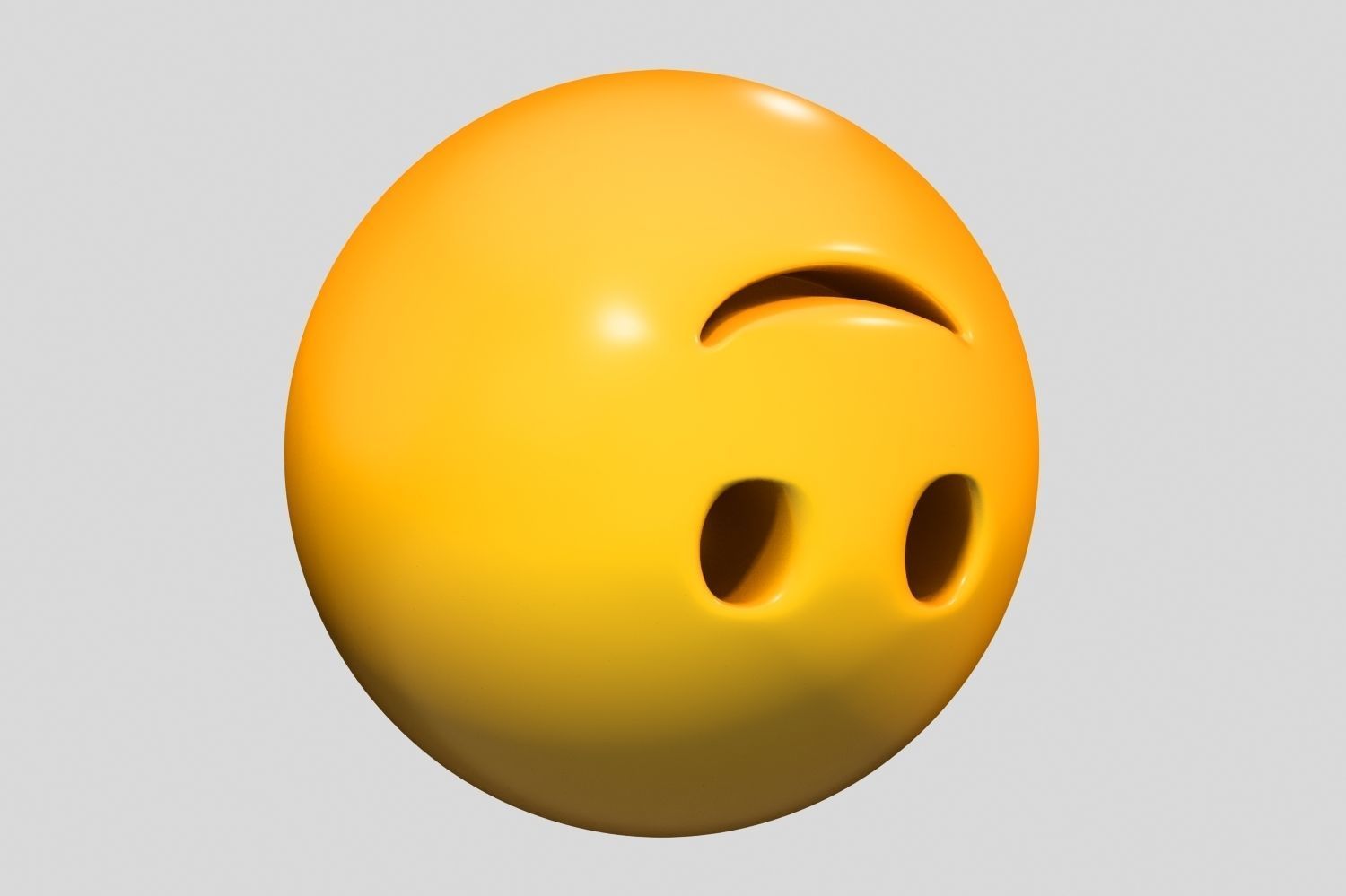 Emoji Upside-Down Face 3D model_1