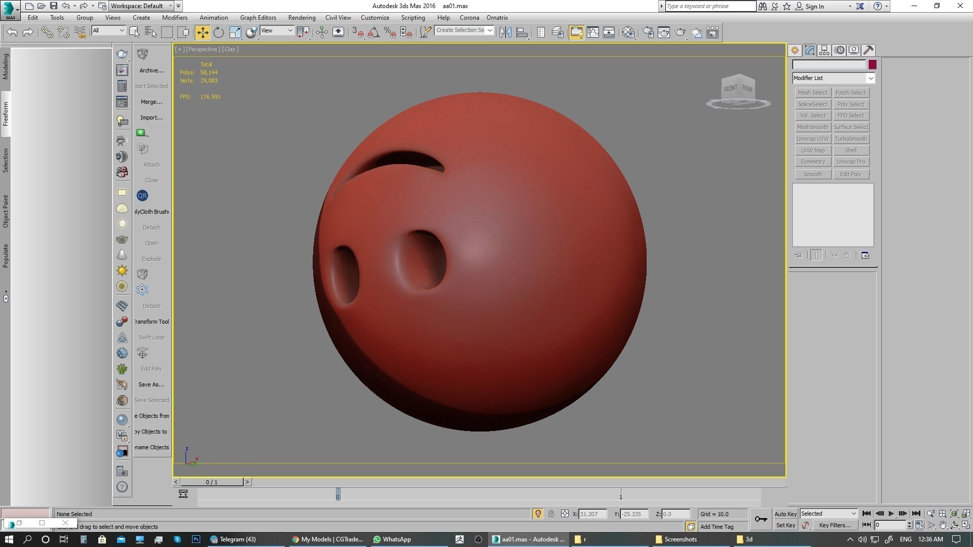 Emoji Upside-Down Face 3D model_14
