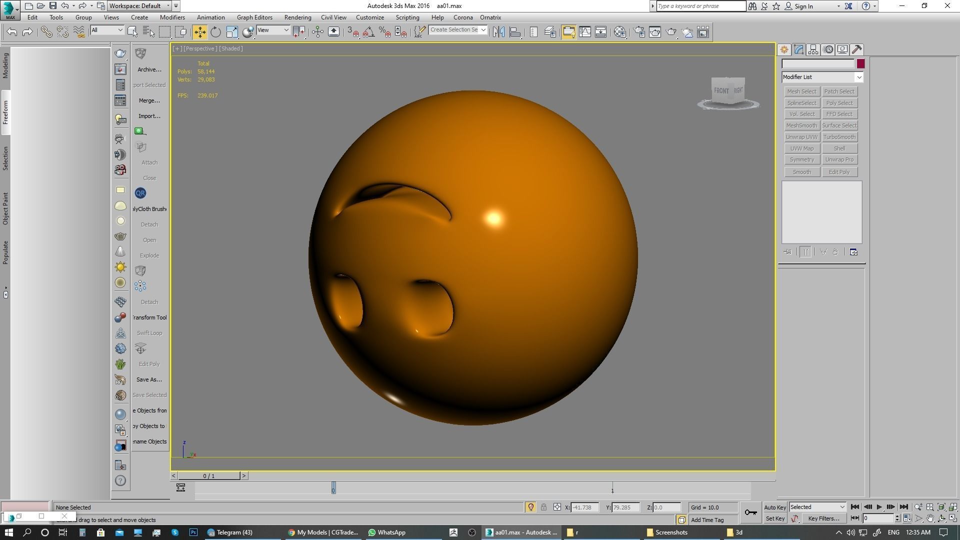 Emoji Upside-Down Face 3D model_5