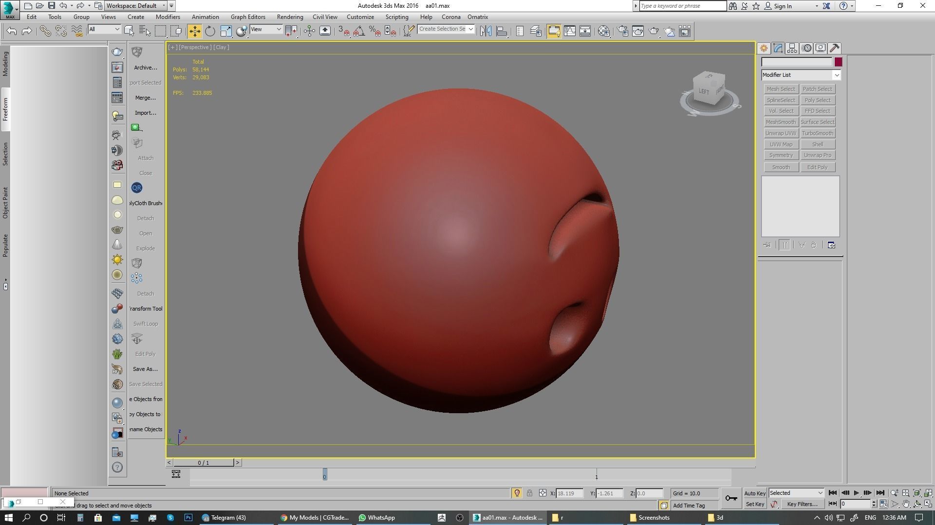 Emoji Upside-Down Face 3D model_18