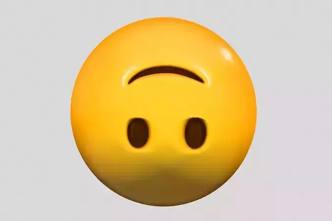 Emoji Upside-Down Face
