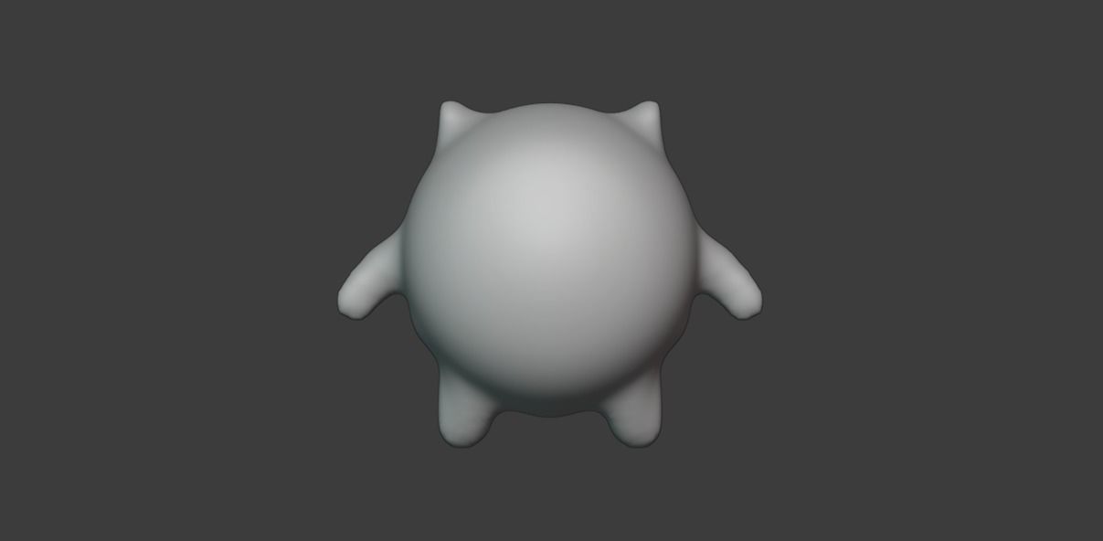 Cute Cartoony Monster 3D model_16