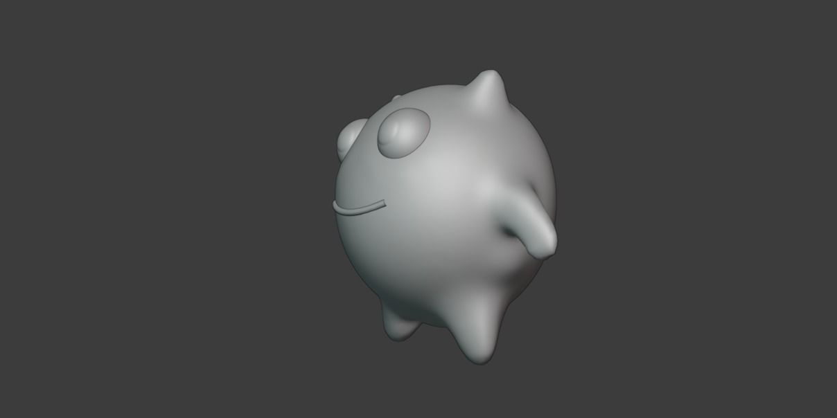 Cute Cartoony Monster 3D model_11