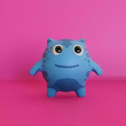 Cute Cartoony Monster 3D model