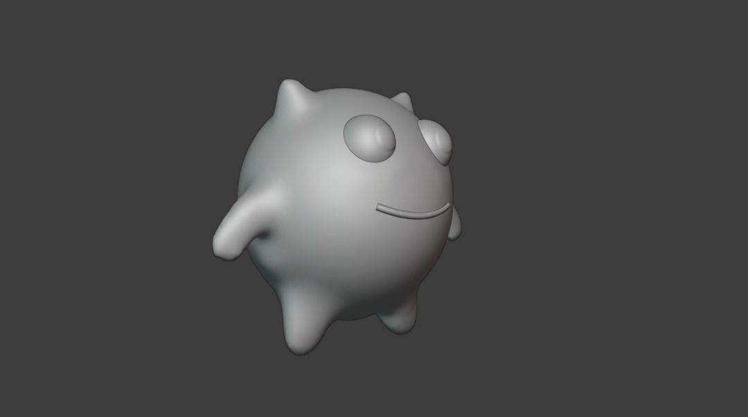 Cute Cartoony Monster 3D model_9