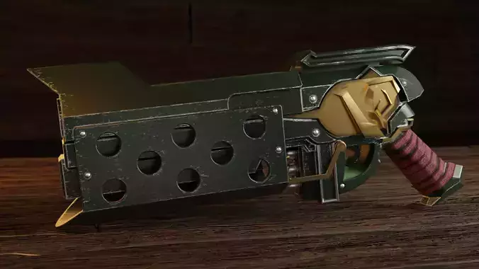 Samira Rose Gun from League of Legends for 3d Print