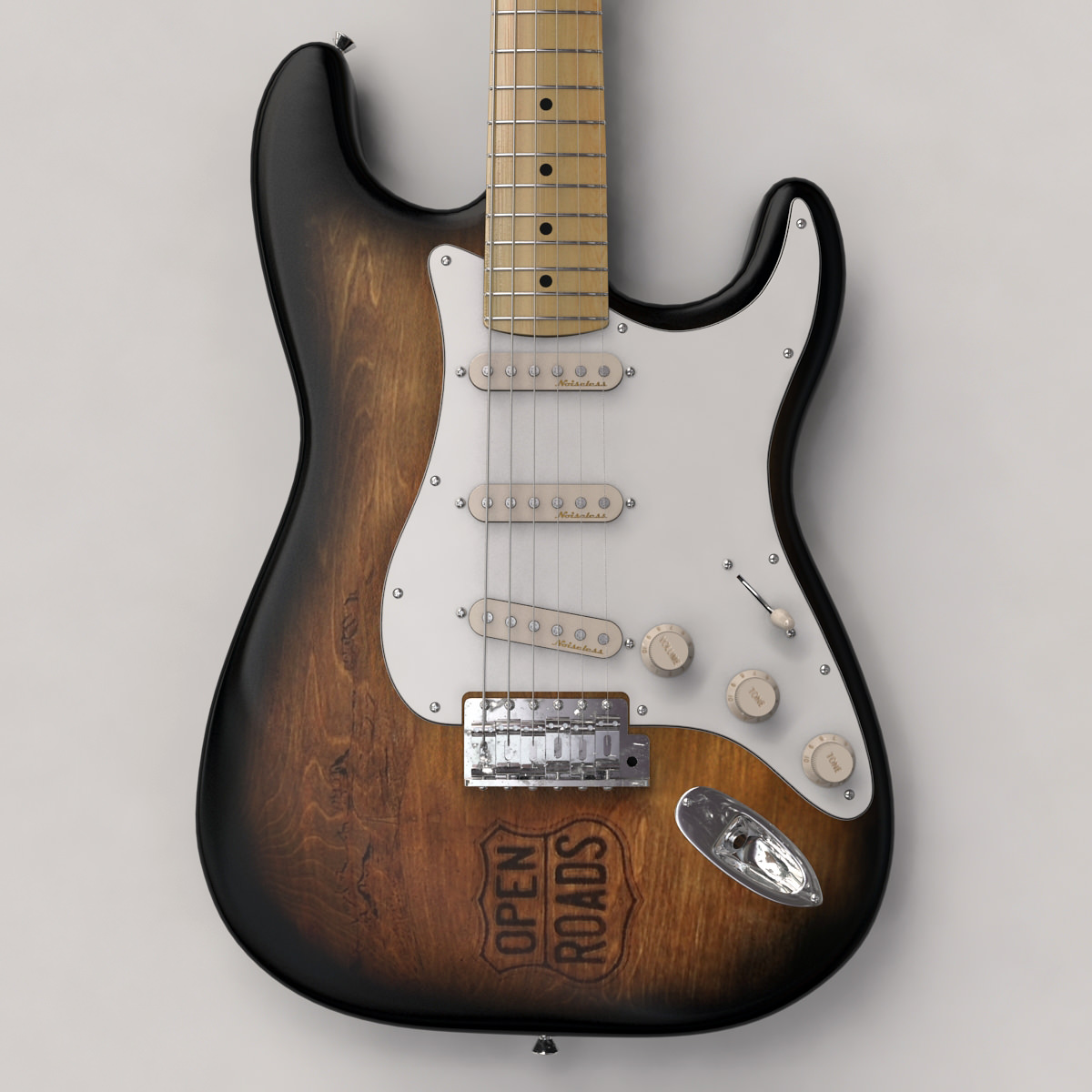 Fender Stratocaster Guitar 3D Model .max