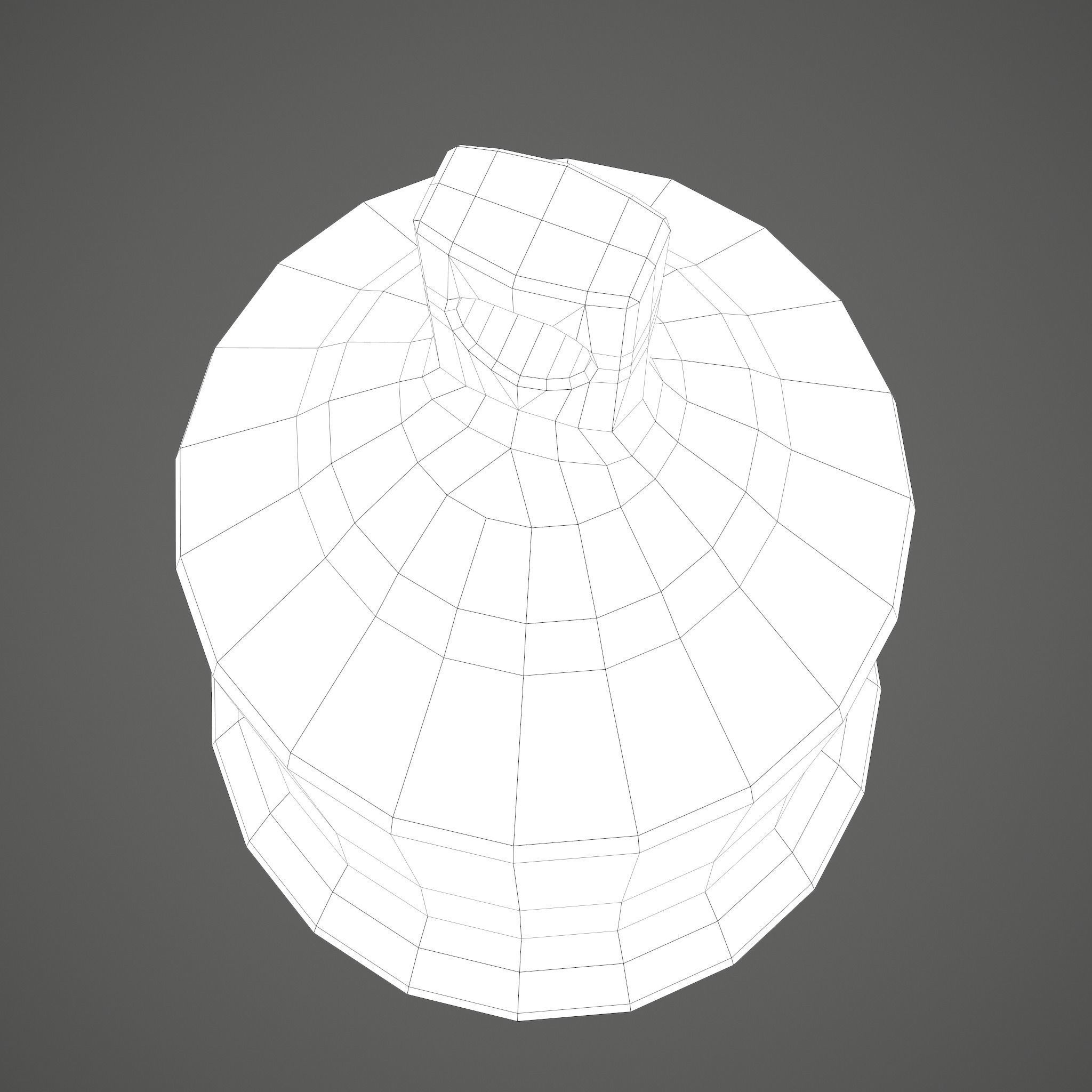 Medieval Style Bronze Bell Decoration Low-poly 3D model_31