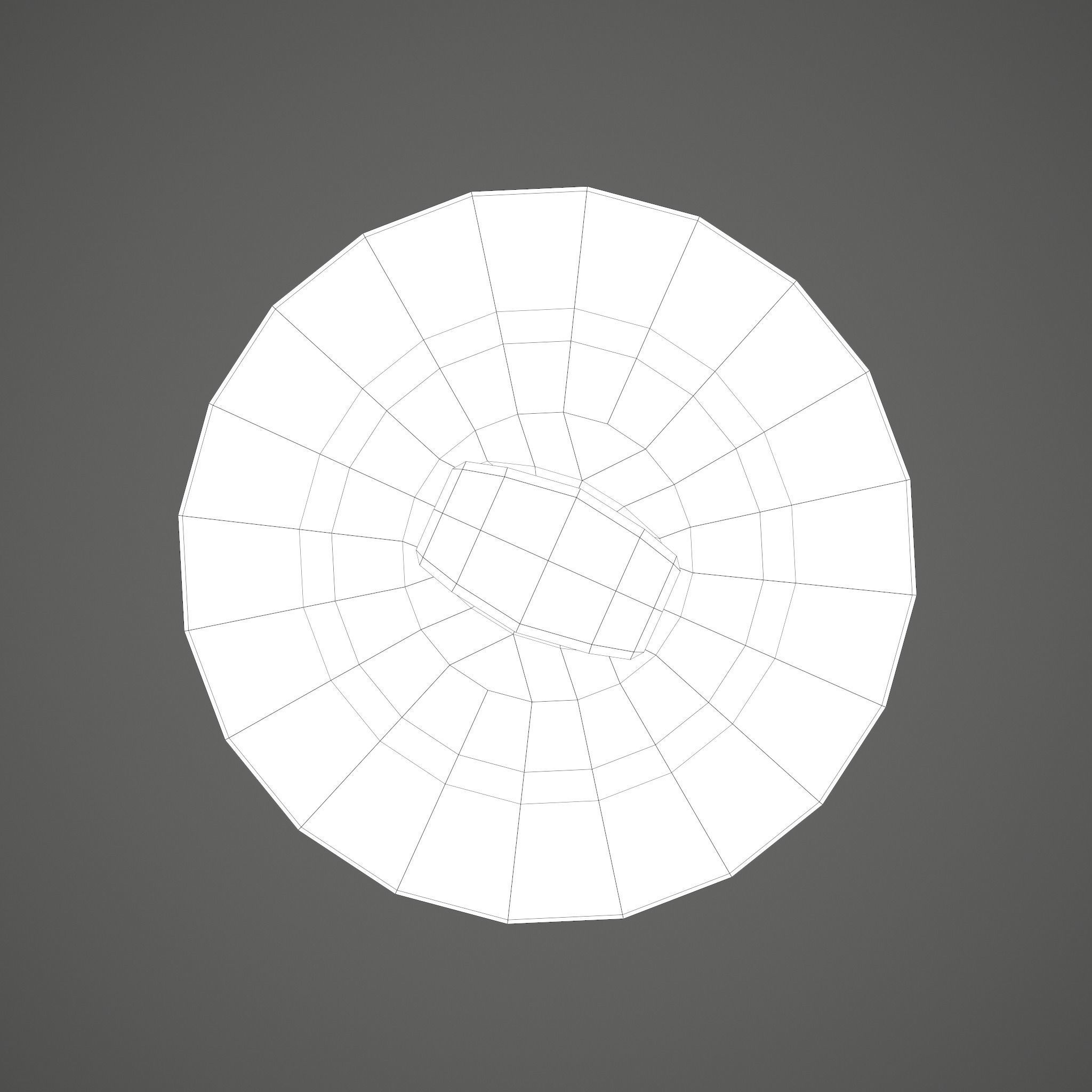 Medieval Style Bronze Bell Decoration Low-poly 3D model_32