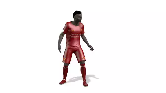 Sadio mane football player 3D design Ready for animation