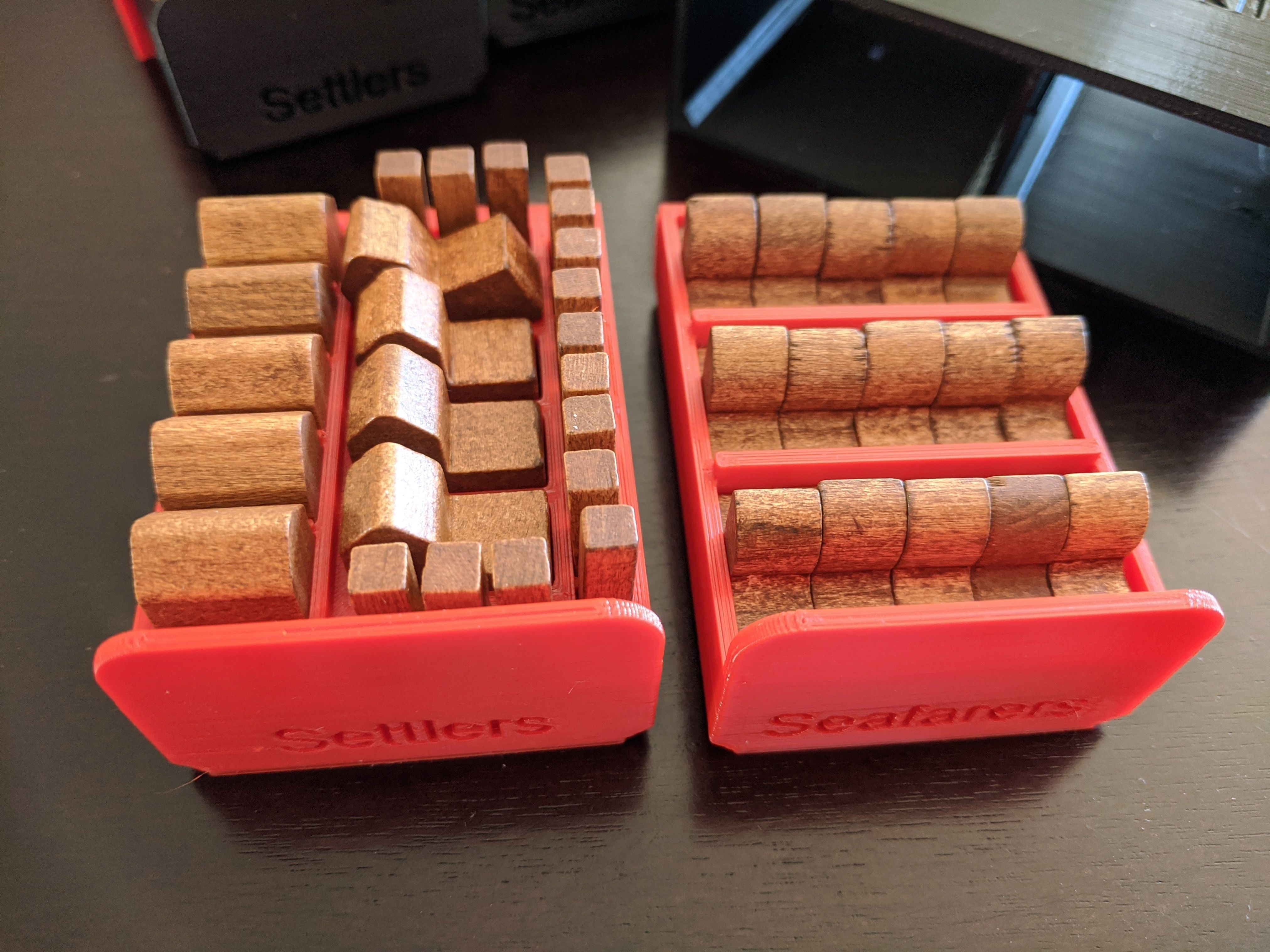 Catan Board Game Piece Holder and Storage Dual Case 3D print model_13