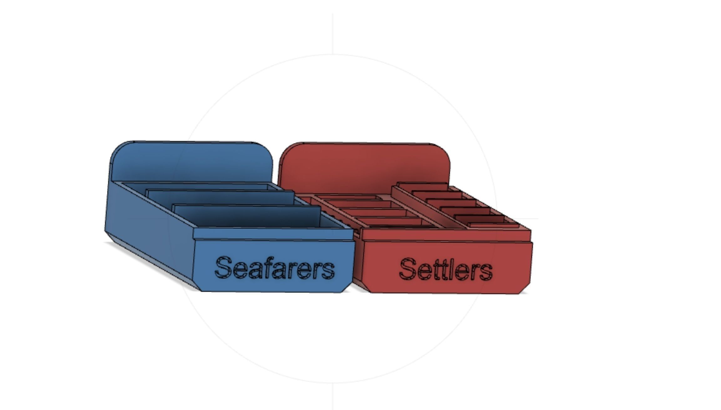 Catan Board Game Piece Holder and Storage Dual Case 3D print model_6