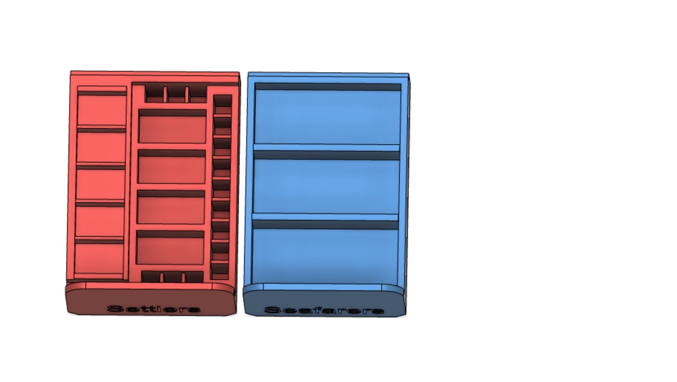 Catan Board Game Piece Holder and Storage Dual Case 3D print model_4