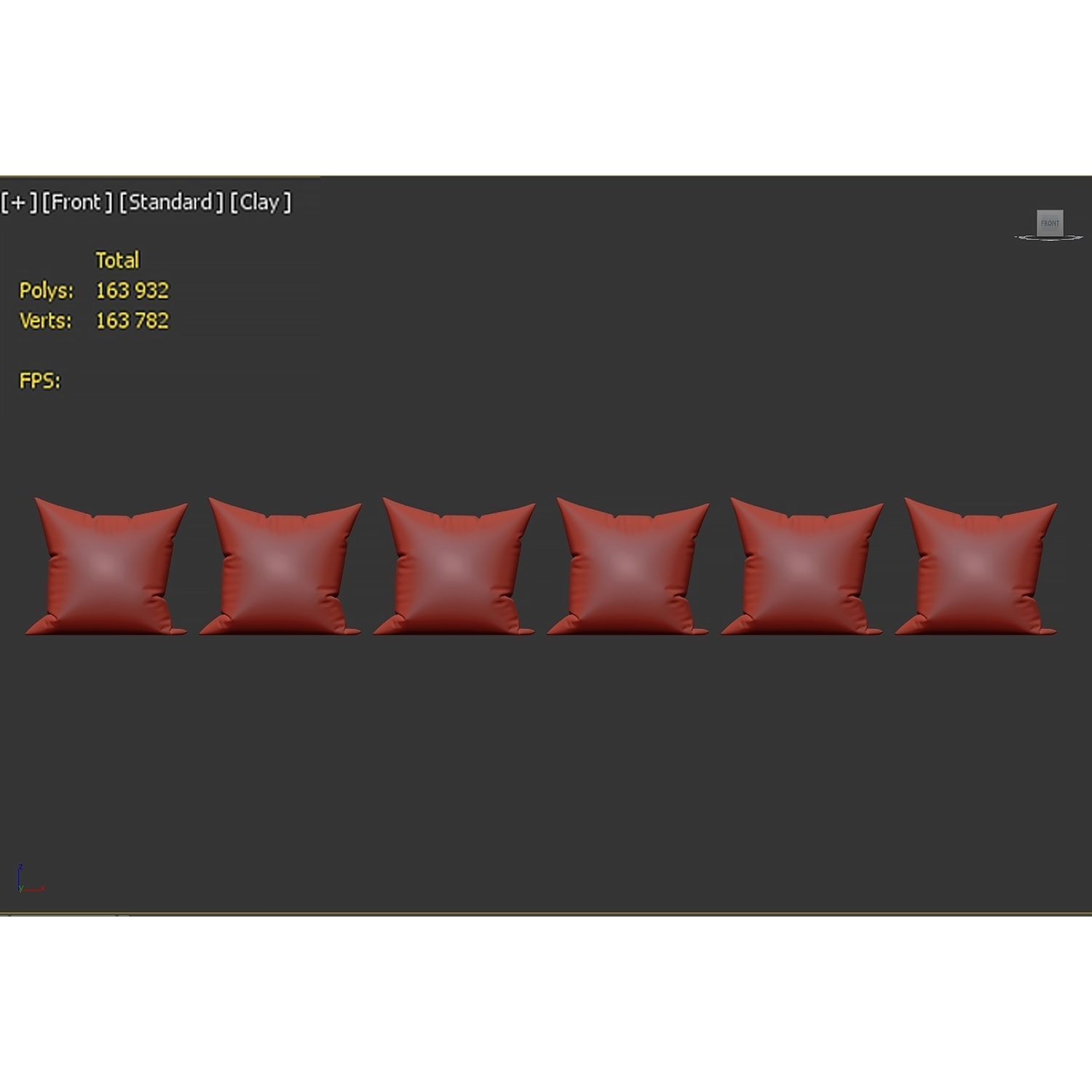 Decorative pillows set 034 3D model_3