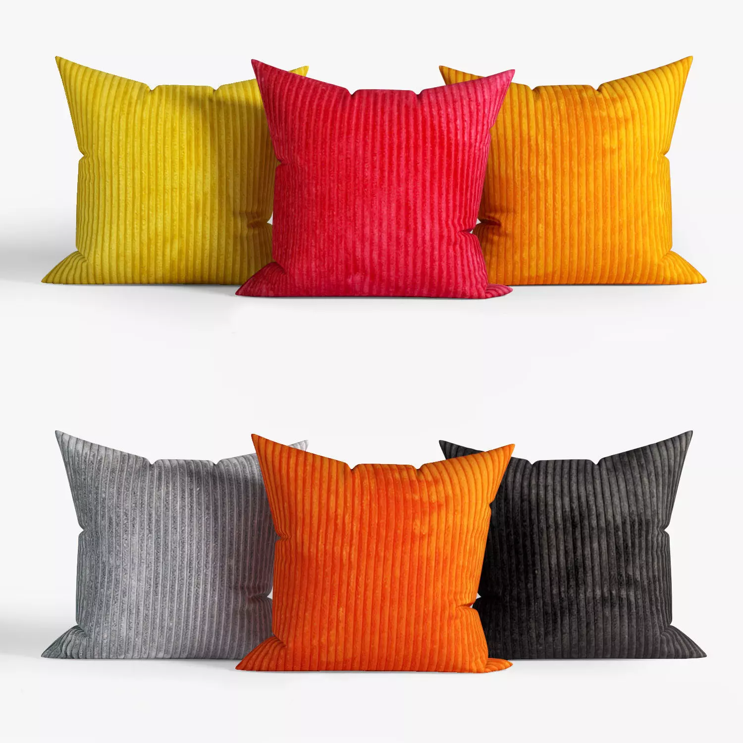 Decorative pillows set 034 3D model_0