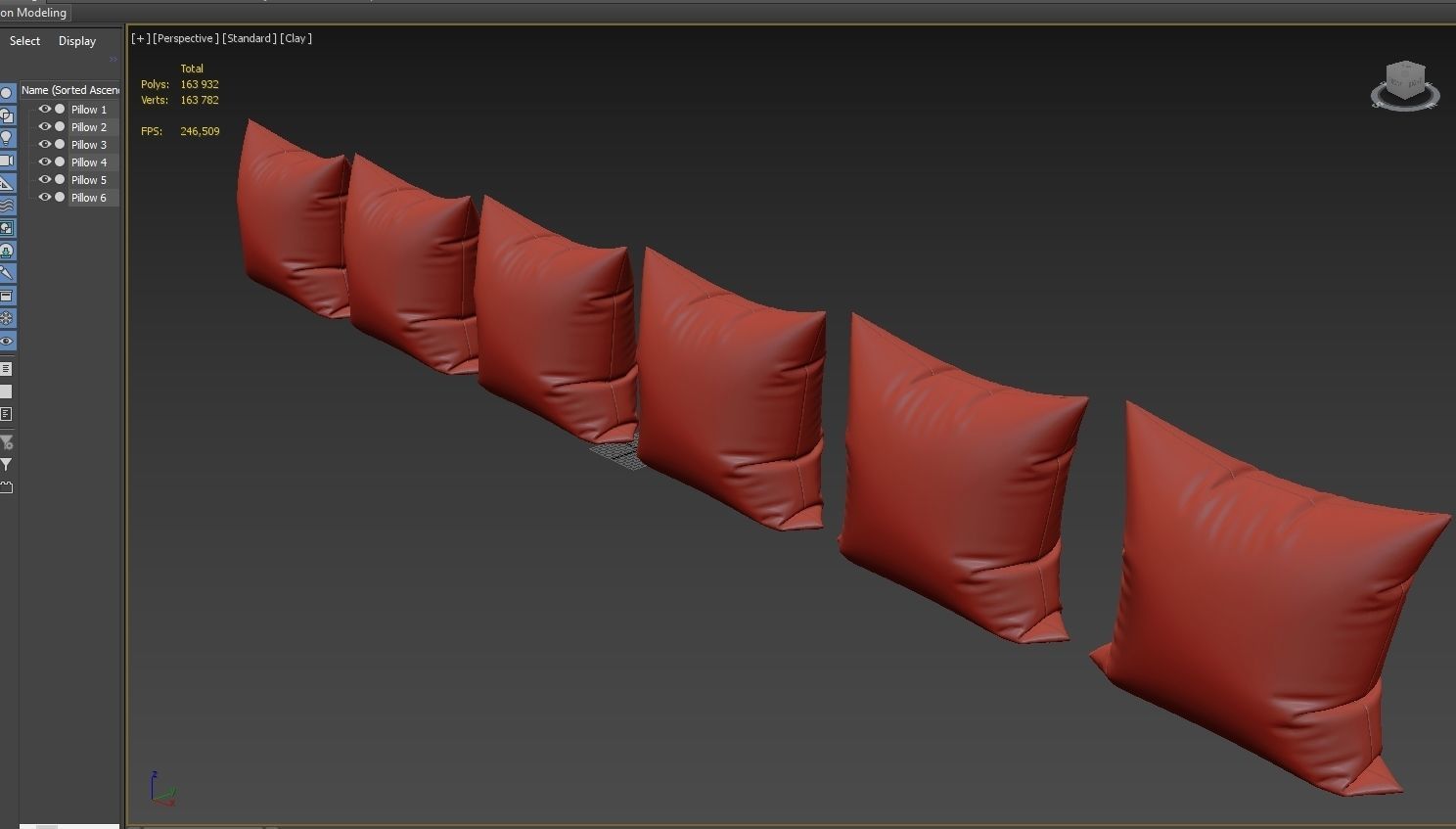 Decorative pillows set 034 3D model_10