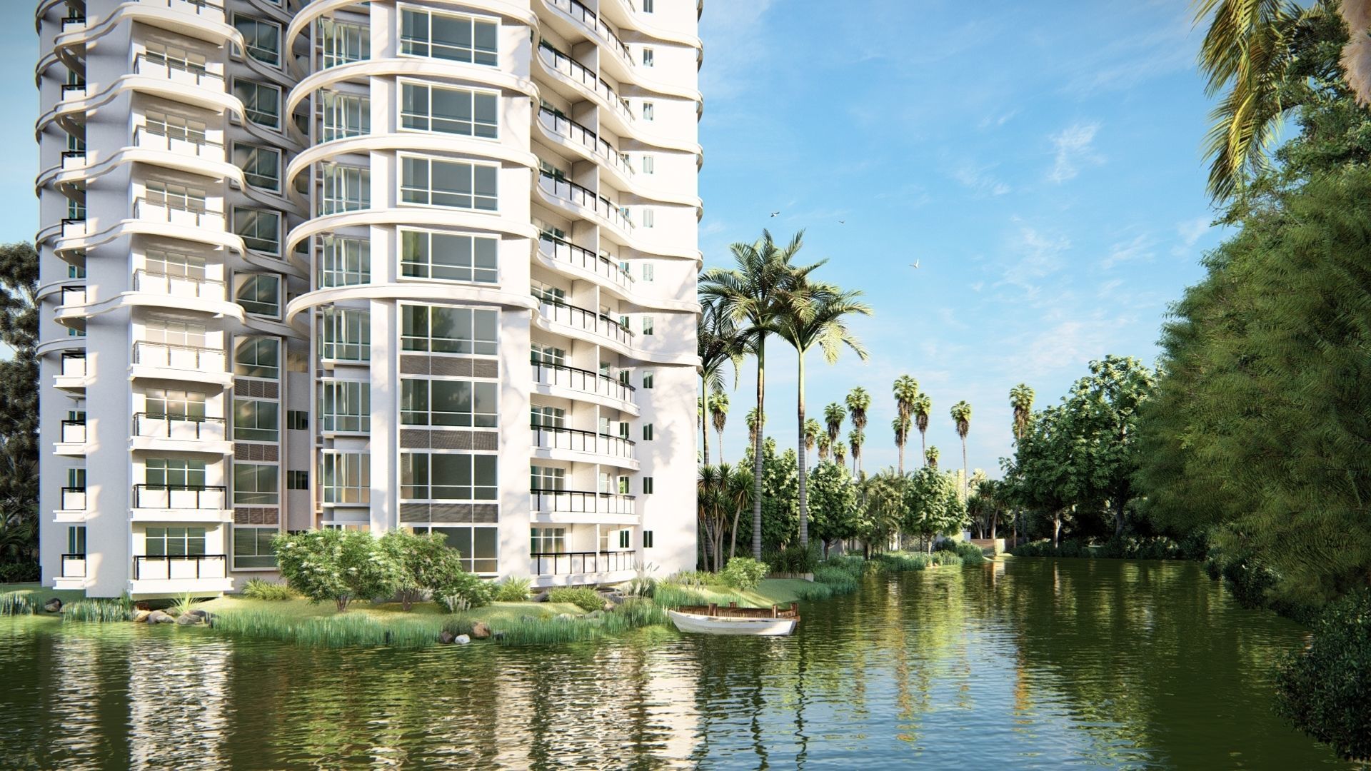 Highrise Building 01 3D model_1