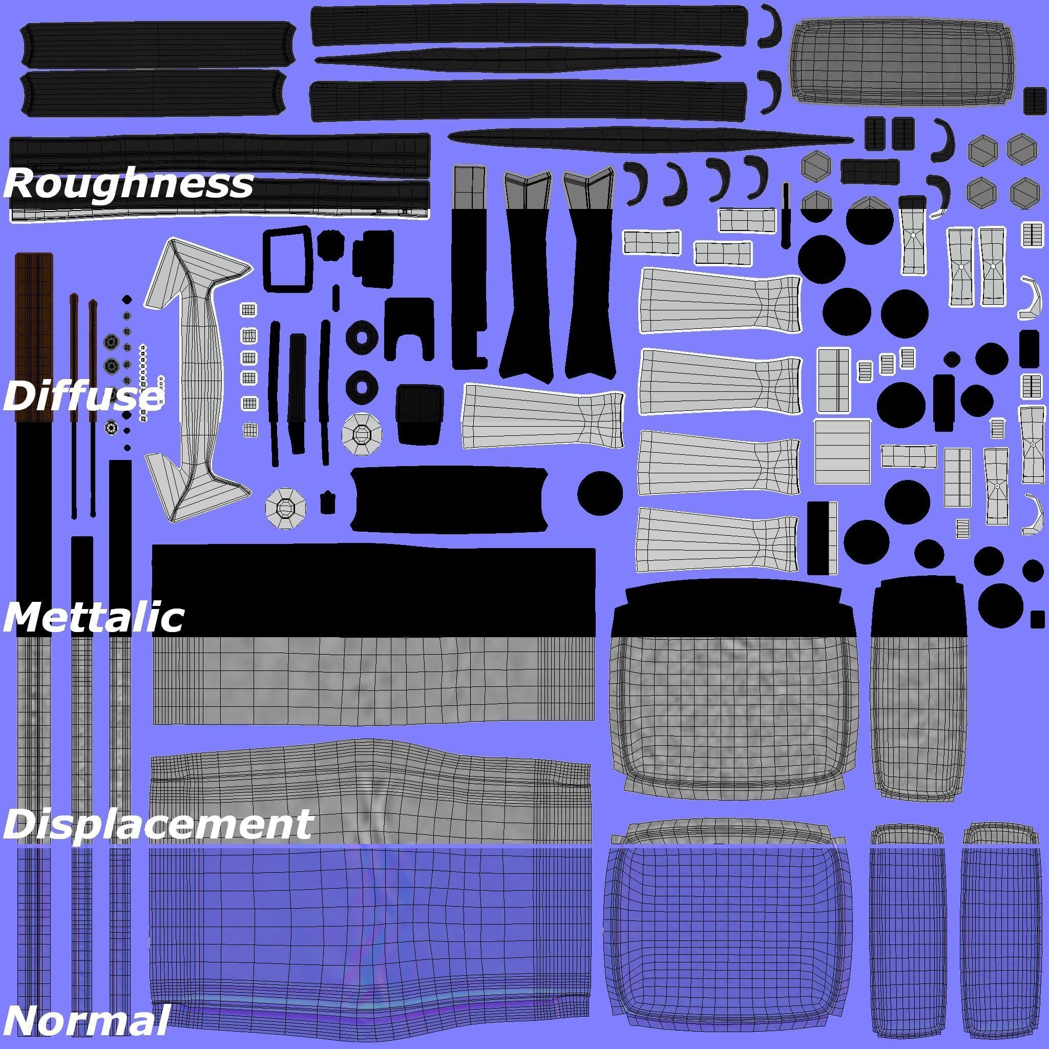 Office Chair-01 3D model_8