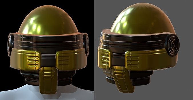 Helmet plastic mask protection pollution Low-poly 3D model Low-poly 3D model