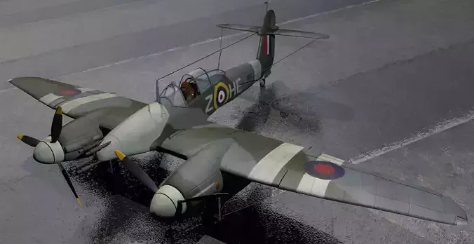 Westland Whirlwind Mk-1 3D model