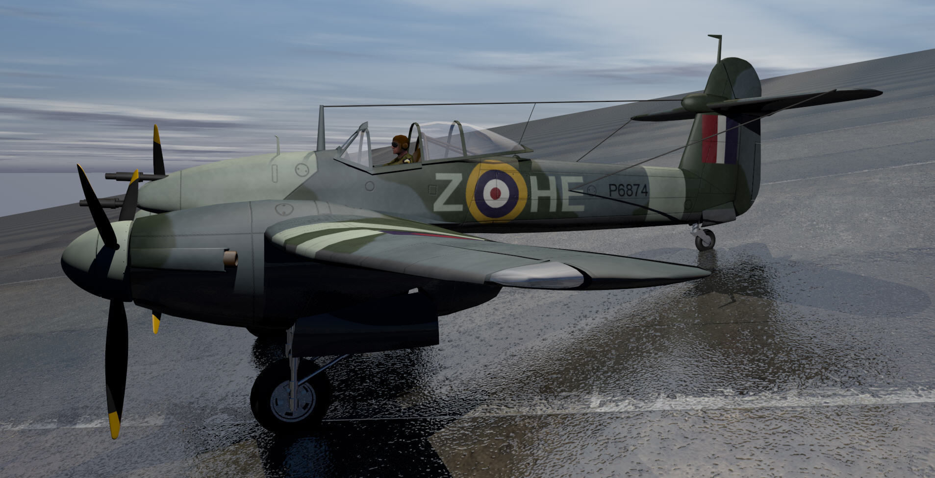 Westland Whirlwind Mk-1 3D model_2