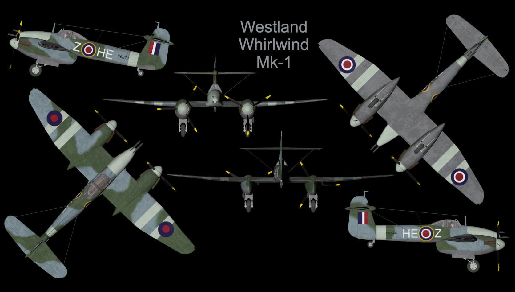 Westland Whirlwind Mk-1 3D model_12