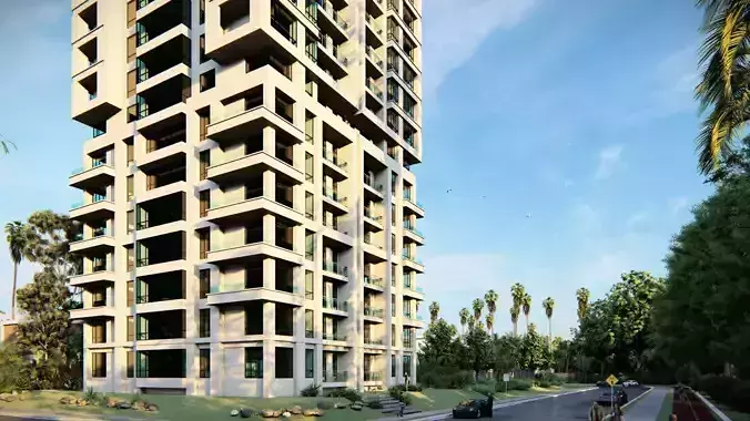 Highrise Building 06 3D model