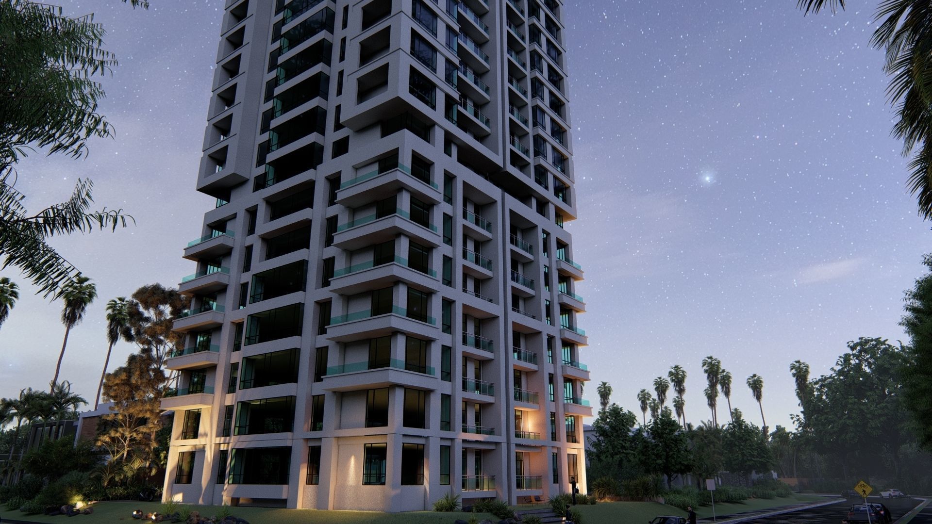 Highrise Building 06 3D model_1