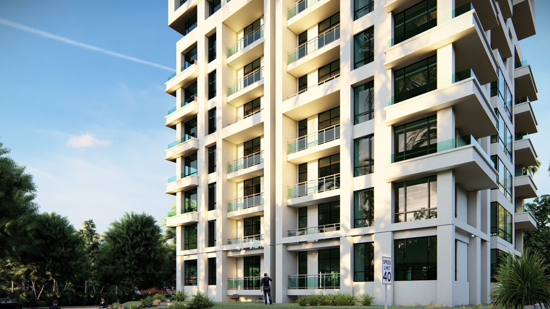 Highrise Building 06 3D model_3