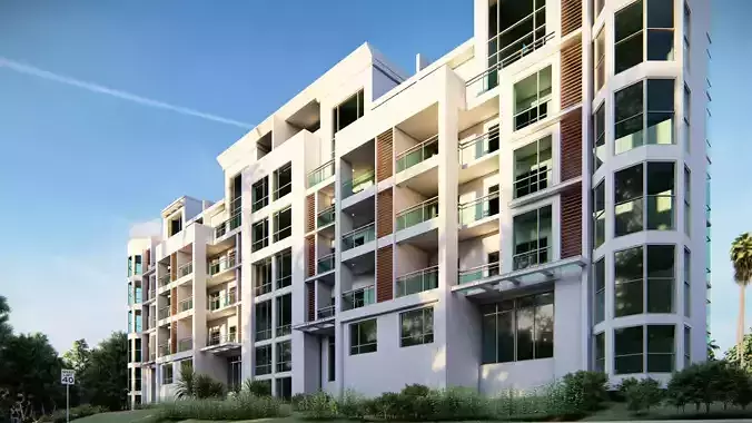 Highrise Building 07 3D model