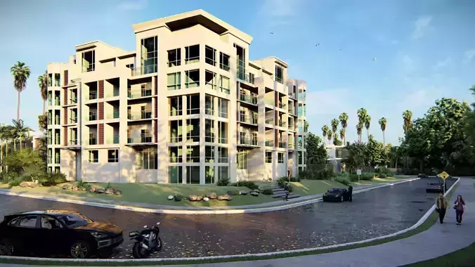Highrise Building 08 3D model