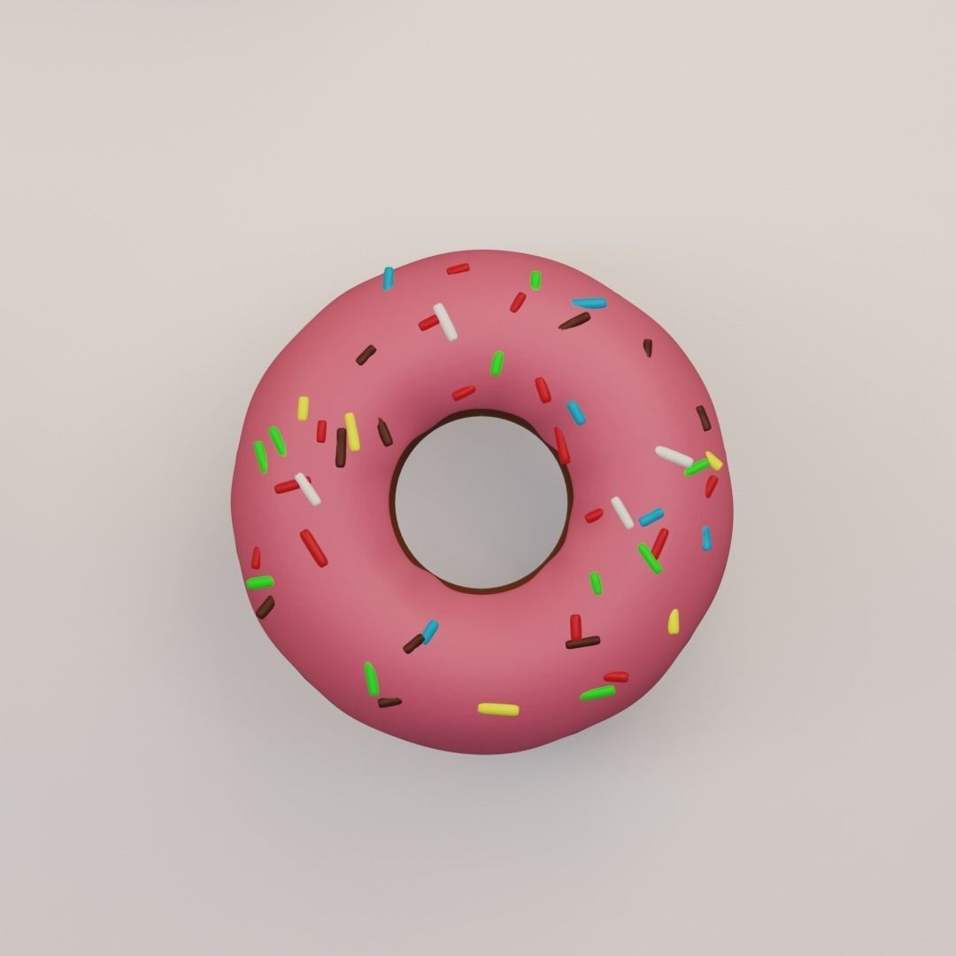15 cartoon food assets Low-poly 3D model_25