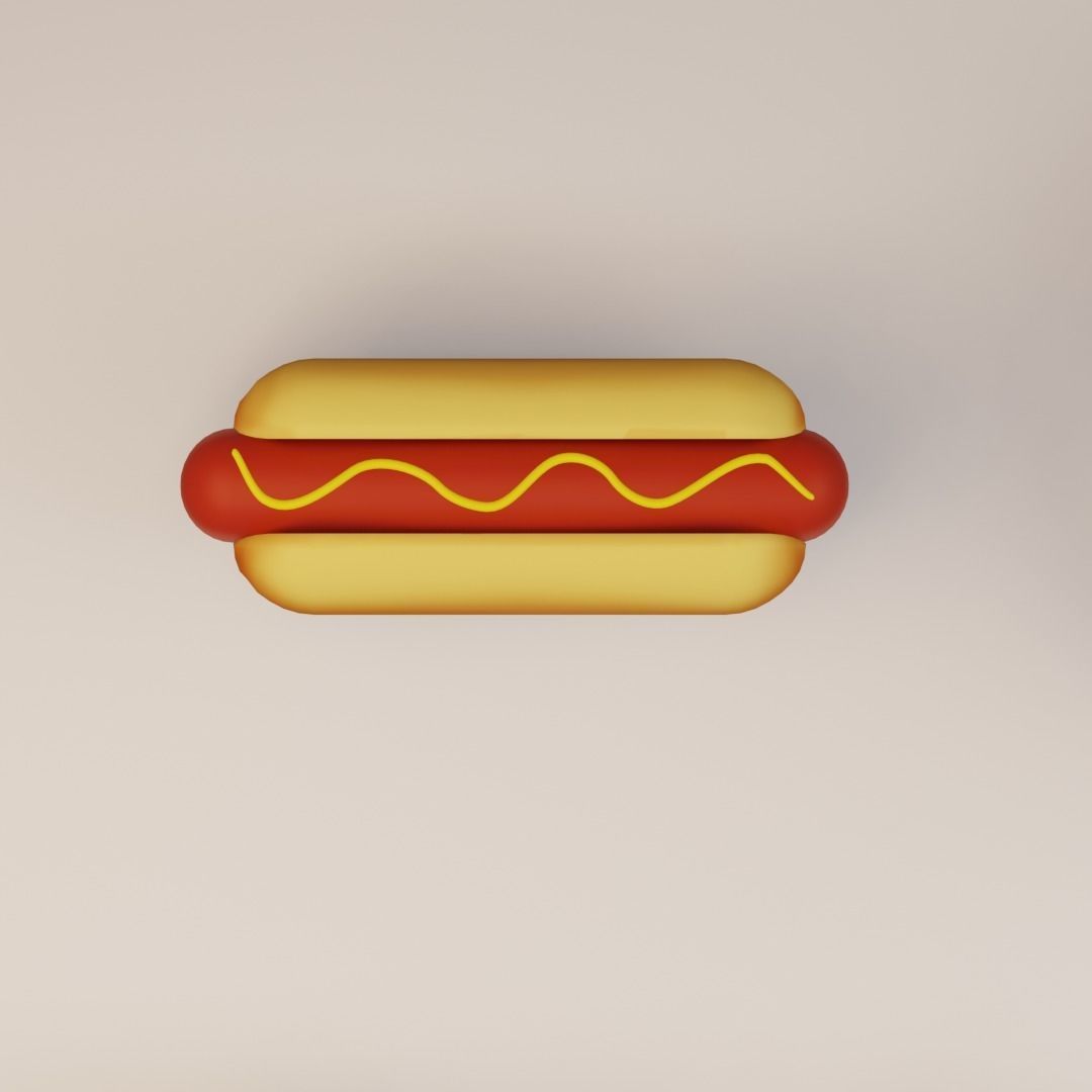 15 cartoon food assets Low-poly 3D model_22