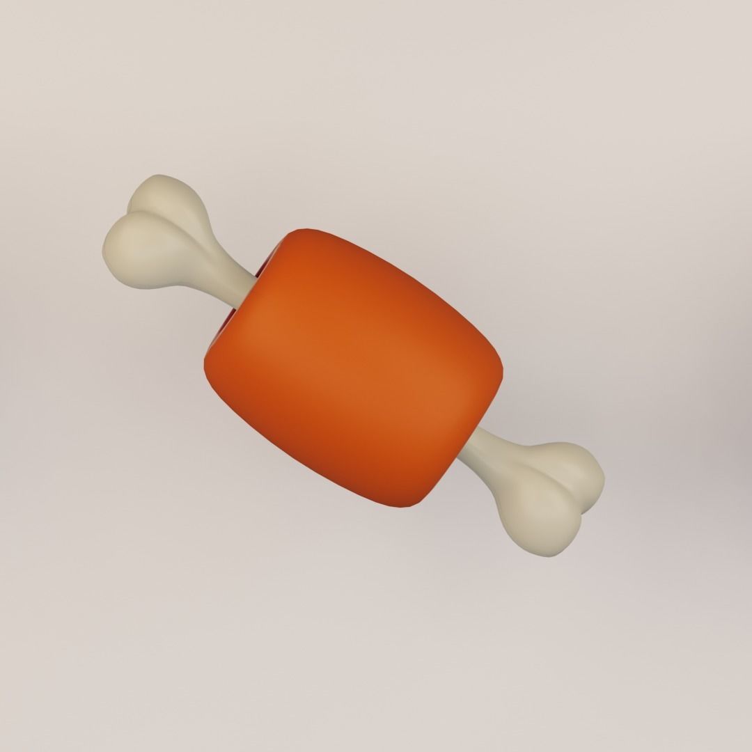 15 cartoon food assets Low-poly 3D model_28