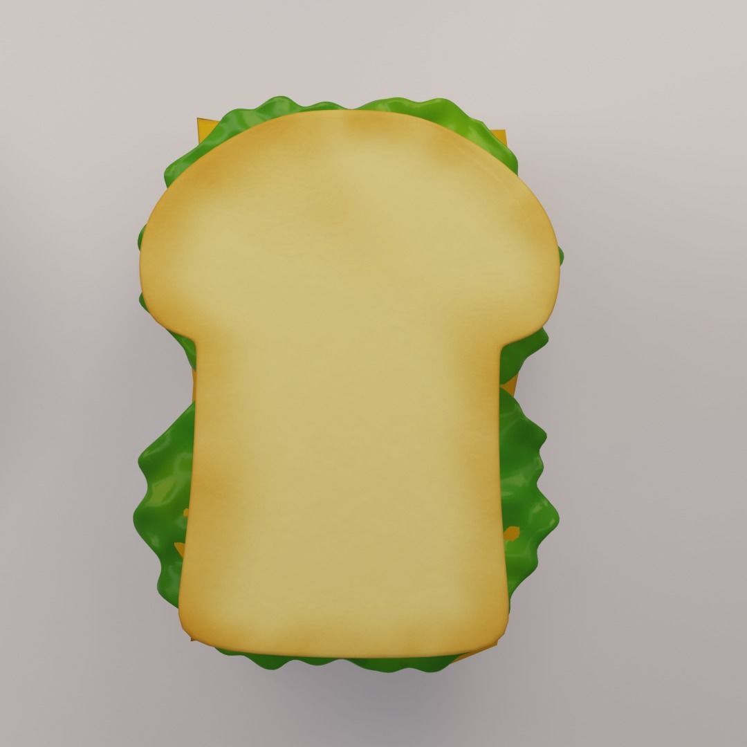 15 cartoon food assets Low-poly 3D model_17