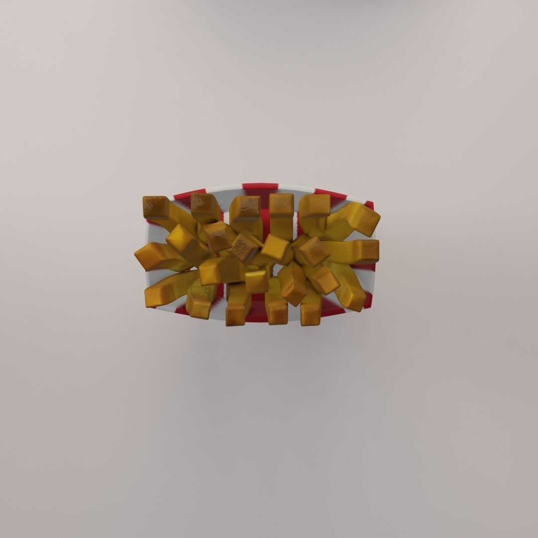 15 cartoon food assets Low-poly 3D model_24