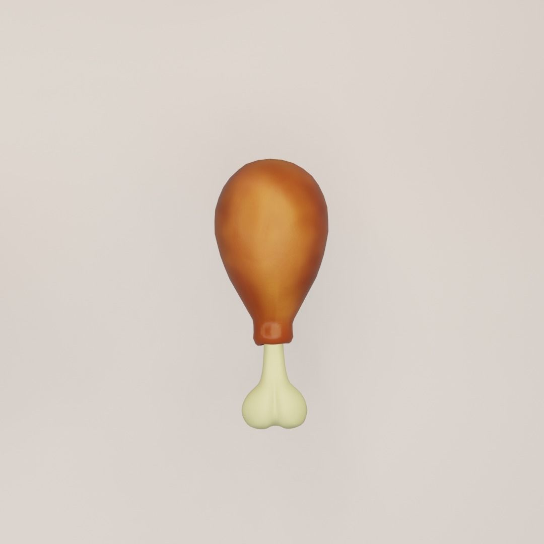 15 cartoon food assets Low-poly 3D model_30