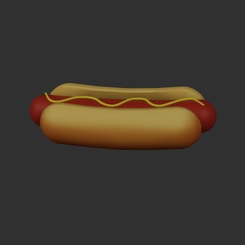15 cartoon food assets Low-poly 3D model 7