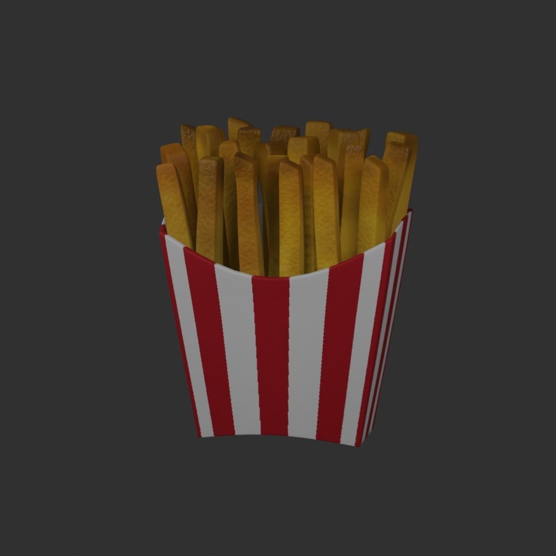 15 cartoon food assets Low-poly 3D model_3