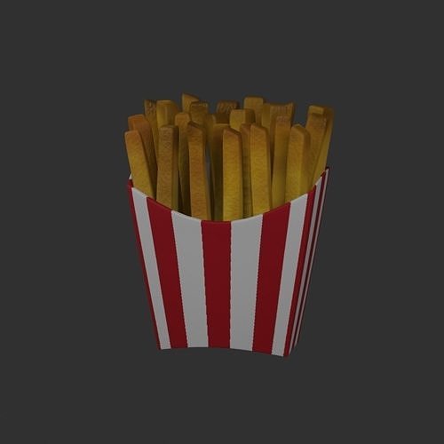 15 cartoon food assets Low-poly 3D model 4