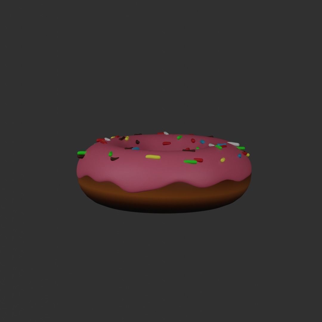 15 cartoon food assets Low-poly 3D model_11