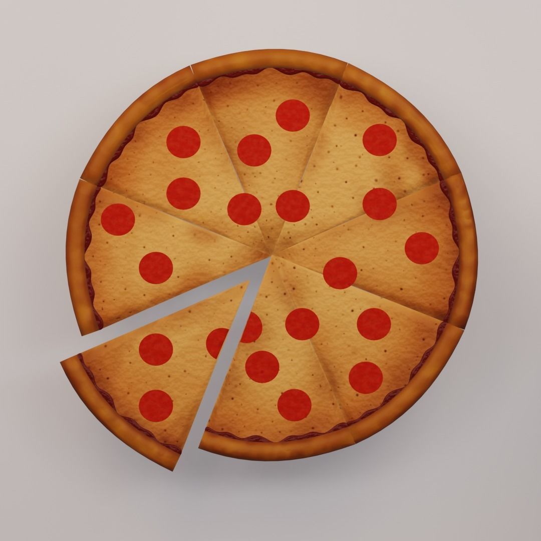15 cartoon food assets Low-poly 3D model_18