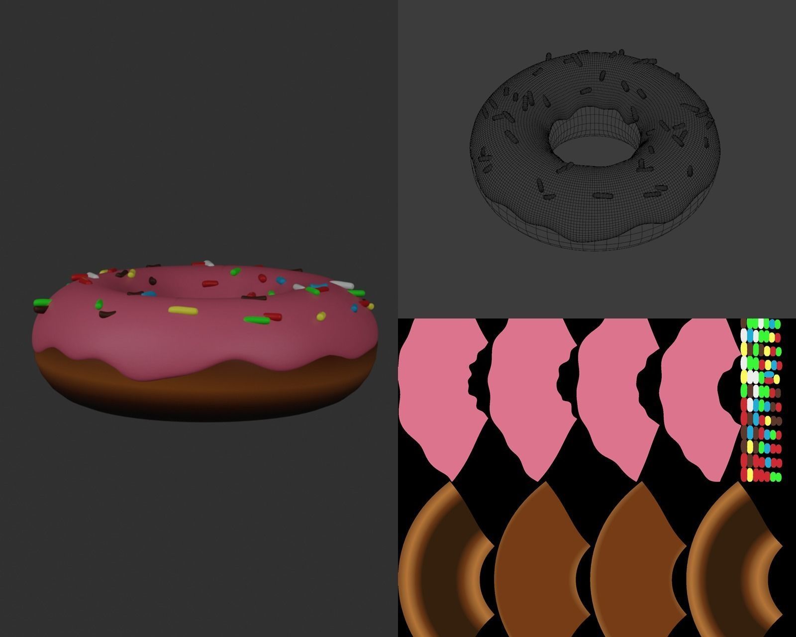 15 cartoon food assets Low-poly 3D model_40