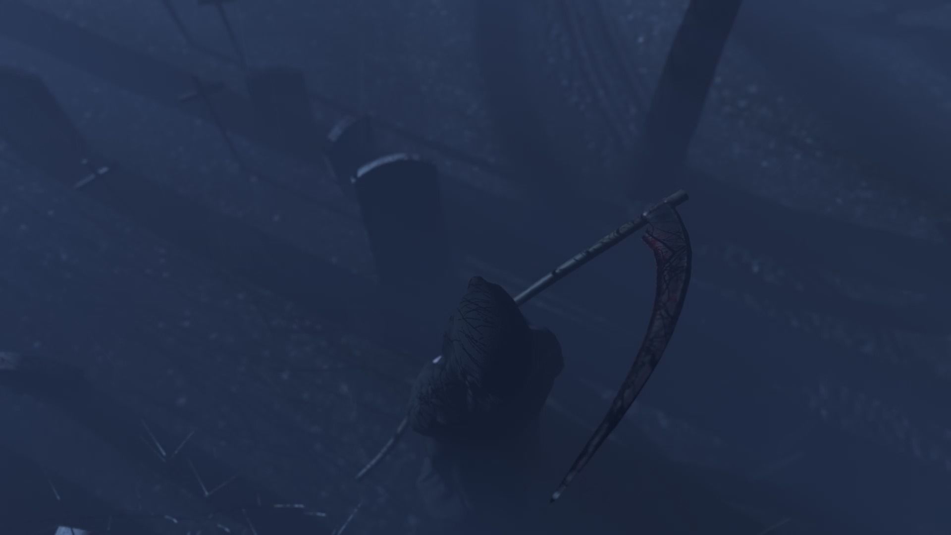 Death man holding sword Low-poly 3D model_6